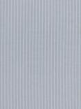 John Lewis Woven Stripe Made to Measure Curtains or Roman Blind, Lake Blue