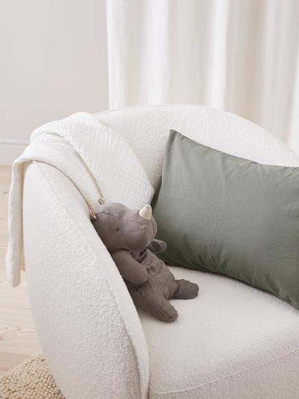Bedfolk Soft Touch Cuddle Blanket - view 2, Snow