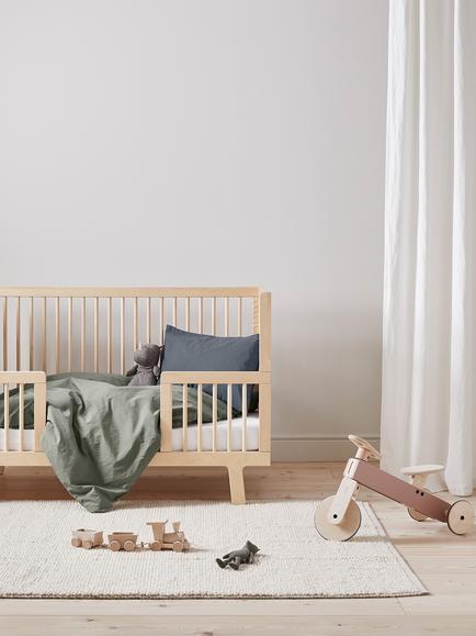 Bedfolk Toddler Duvet Cover, 140 x 120cm, Moss