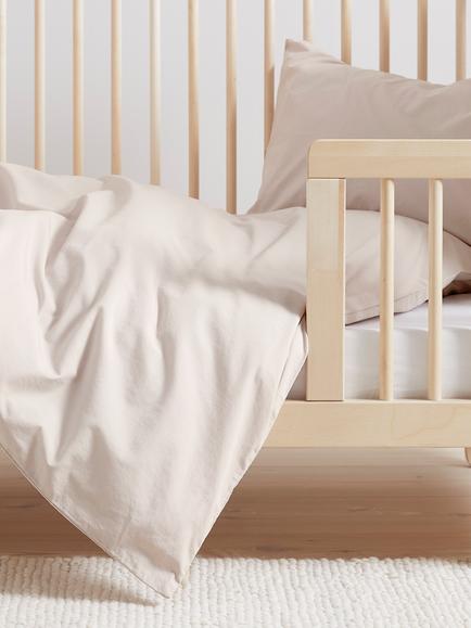 Bedfolk Toddler Duvet Cover, 140 x 120cm, Rose