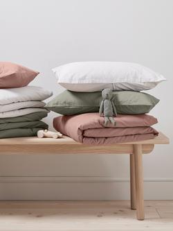 Bedfolk Toddler Duvet Cover, 140 x 120cm - view 2, Clay