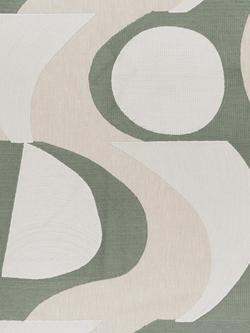 John Lewis Claro Embroidery Furnishing Fabric, Myrtle, Myrtle Green