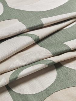 John Lewis Claro Embroidery Furnishing Fabric, Myrtle - view 2, Myrtle Green