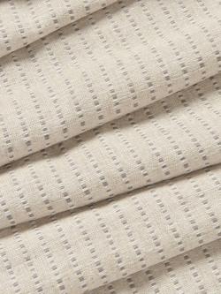 John Lewis Fleck Stripe Furnishing Fabric - view 2, Flint Grey