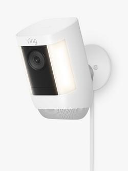 Ring Spotlight Cam Pro Plug-In Smart Security Camera with Built-in Wi-Fi & Siren Alarm - view 2, White
