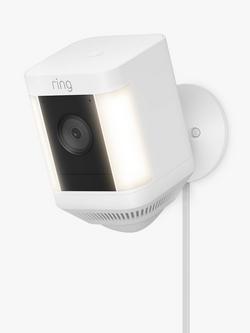Ring Spotlight Cam Plus Plug-In Smart Security Camera with Built-in Wi-Fi & Siren Alarm - view 2, White