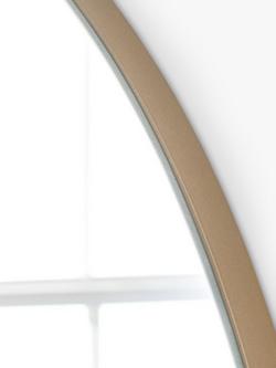 Yearn Delicacy Arched Wood Frame Wall Mirror, 120 x 45cm - view 2, Gold
