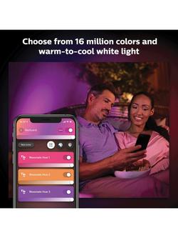 Philips Hue Resonate LED Smart Outdoor Wall Light, Pack of 2, Black - view 2, Black