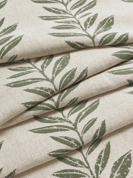 John Lewis Norah Furnishing Fabric - view 2, Myrtle Green