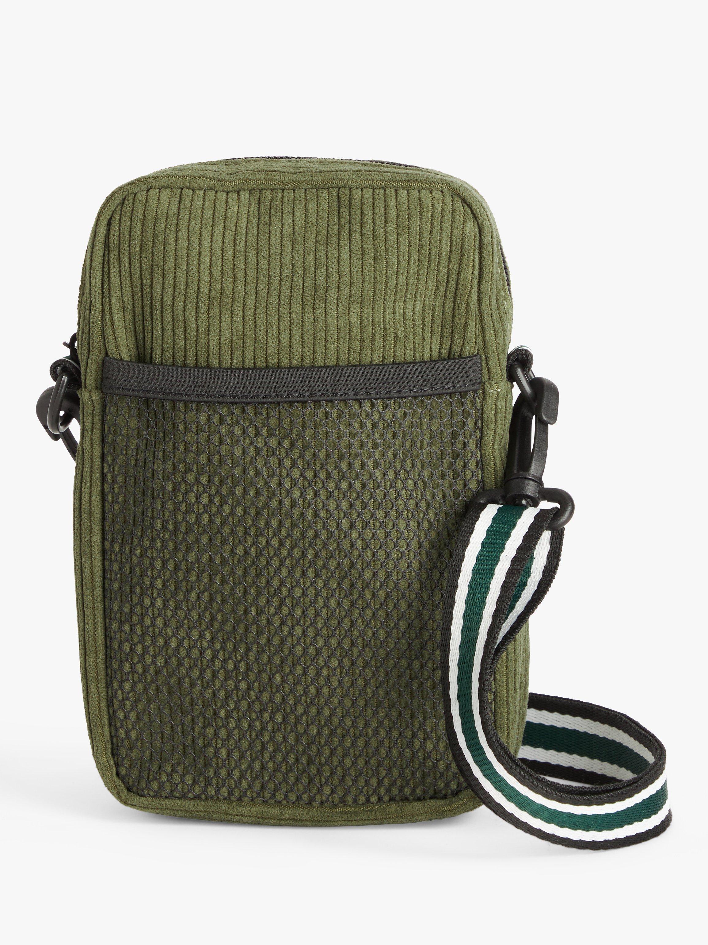 John Lewis Kids' Corduroy Cross Body Bag, Khaki