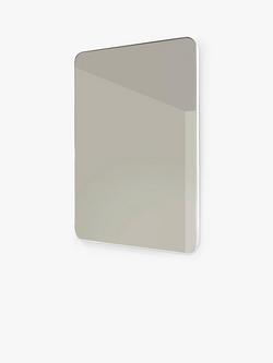 hib. Fusion Curve Bathroom Mirror, Matt White