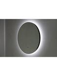 HiB Echo Round Illuminated Bathroom Mirror, Black