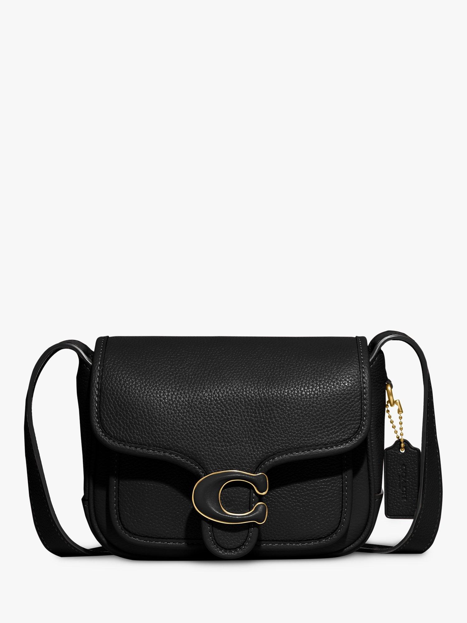 Coach Tabby 19 Leather Messenger Bag, Black