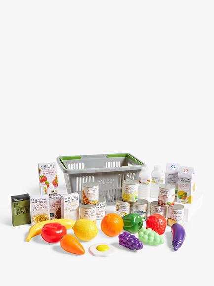 John Lewis Waitrose Grocery Basket, Multi