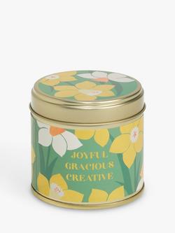 John Lewis Floral Birthday Scented Tin Candle - view 2, March