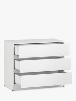Little Acorns Furniture 3 Drawer Chest - view 2, White