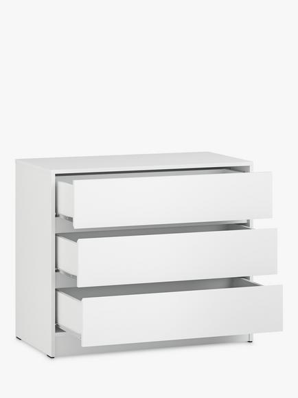 Little Acorns Furniture 3 Drawer Chest - view 2, White
