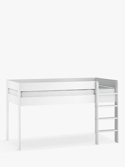 Little Acorns Furniture Mid Sleeper Bed Frame - view 2, White