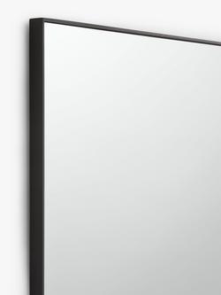 John Lewis Scandi Metal Rectangular Mirror, 102 x 76cm - view 2, Black