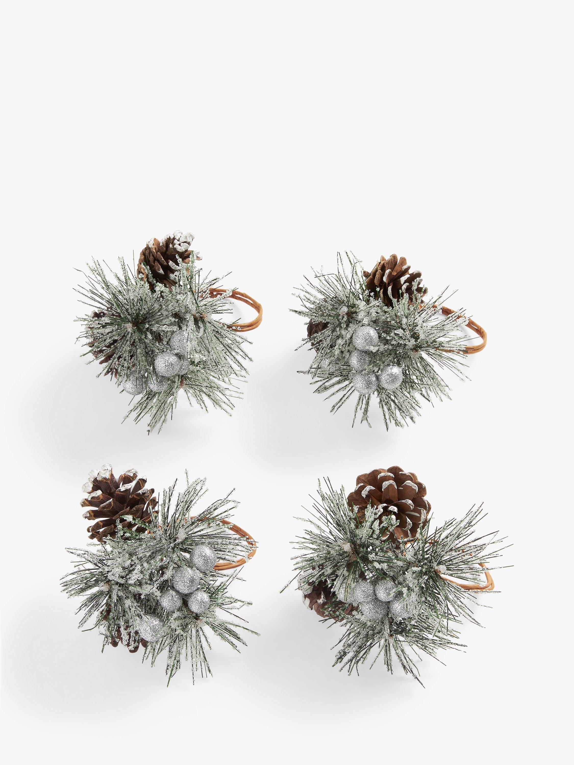John Lewis Pinecone Napkin Rings, Set of 4