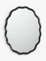 John Lewis Wiggle Oval Wall Mirror, 73 x 55.5cm