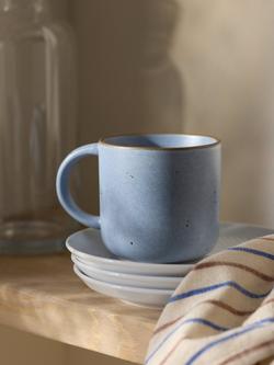 John Lewis Soft Speckle Glaze Stoneware Mug, 300ml - view 2, Blue