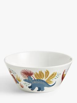 John Lewis Kids' Dinosaur Porcelain Bowl, 12.5cm, Multi, Multi