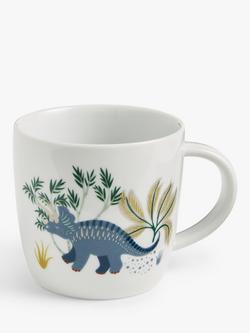John Lewis Kids' Dinosaur Porcelain Mug, 256ml, Multi, Multi