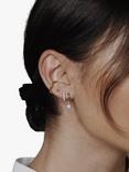 Orelia Swarovski Opal Ear Party Earrings, Pack of 3, Pale Gold