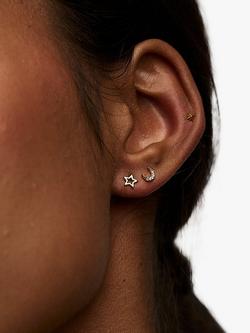 Orelia Celestial Ear Party Stud Earrings, Pack of 6, Pale Gold - view 2, Pale Gold