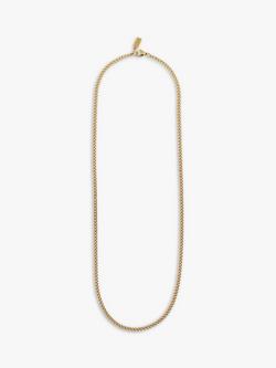 Orelia Fine Curb Chain - view 2, Pale Gold