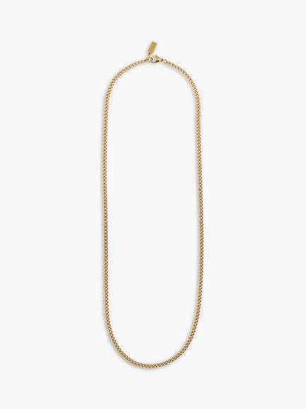 Orelia Fine Curb Chain - view 2, Pale Gold