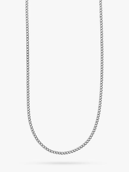 Orelia Fine Curb Chain, Silver