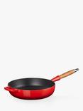 Le Creuset Cast Iron Signature Saute Pan with Wood Handle, 28cm