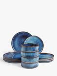 John Lewis Romy Speckle Glaze Stoneware Dinnerware Set, 12 Piece