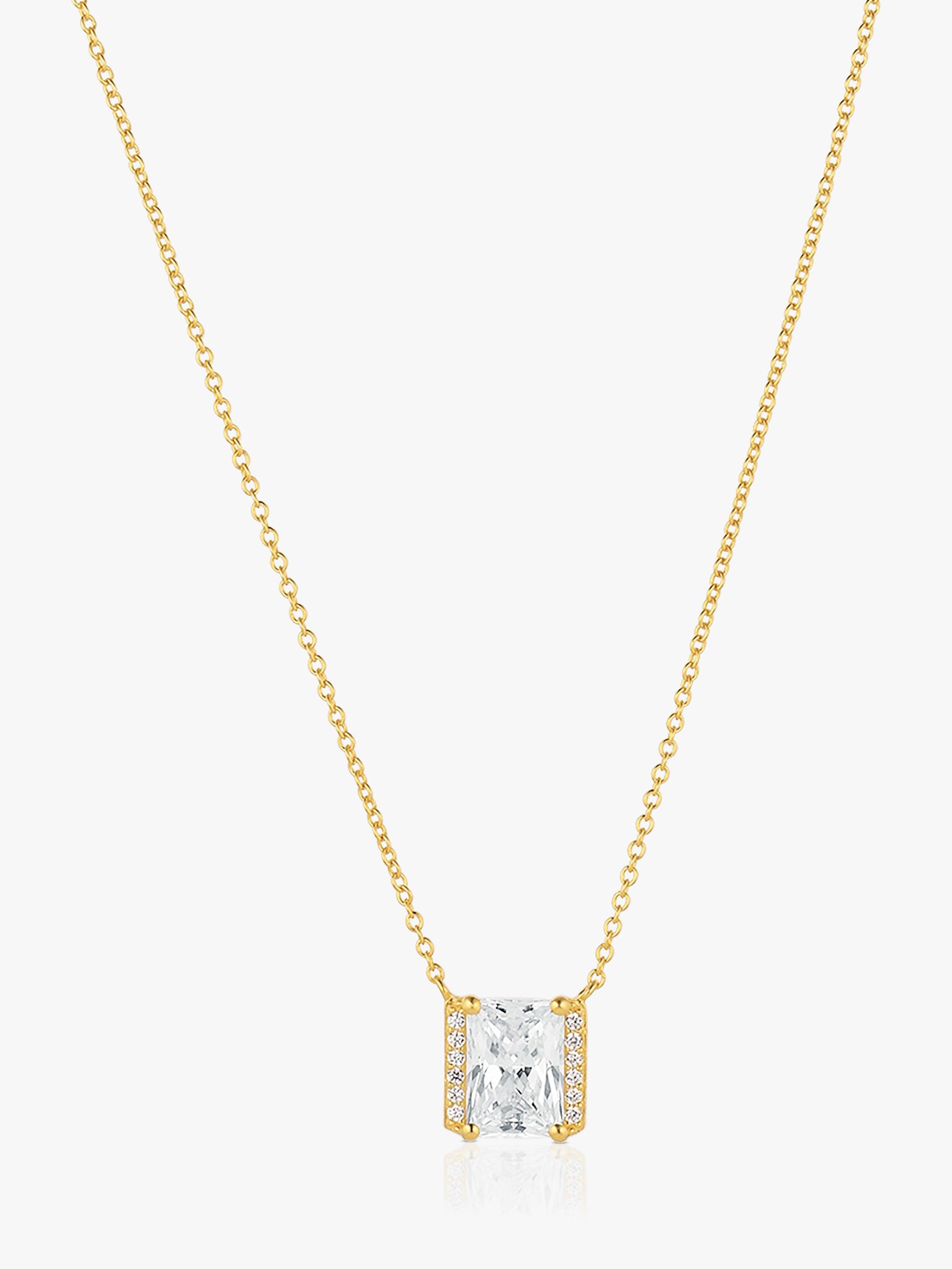 Sif Jakobs Jewellery Cubic Zirconia Necklace, Gold