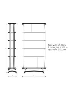 ercol for John Lewis Bellingdon Shelving Unit, Ash - view 2, Ash