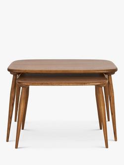 ercol for John Lewis Kensworth Nest of 2 Tables, Ash - view 2, Ash