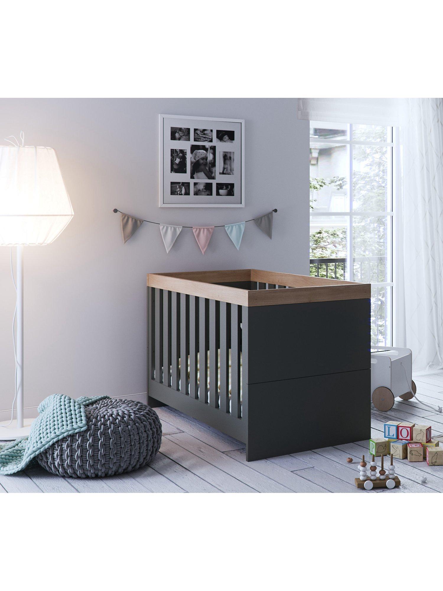 Little Acorns Burlington Cotbed Anthracite Oak