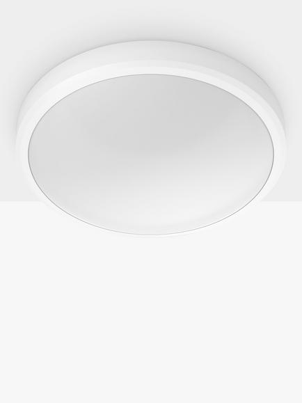 Philips Doris LED Flush Bathroom Light, White, White