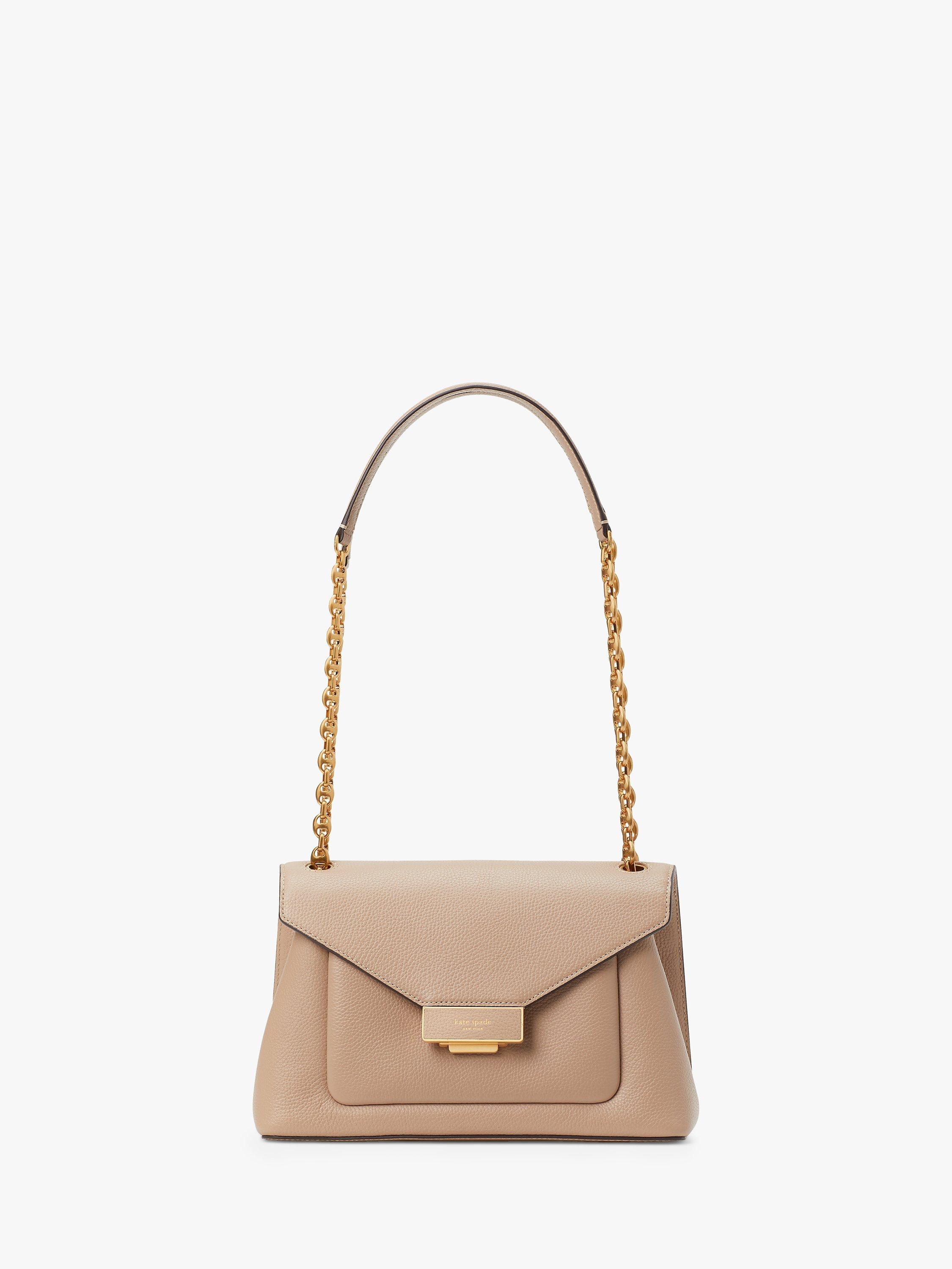 kate spade new york Gramercy Leather Chain Strap Shoulder Bag, Kraft Paper