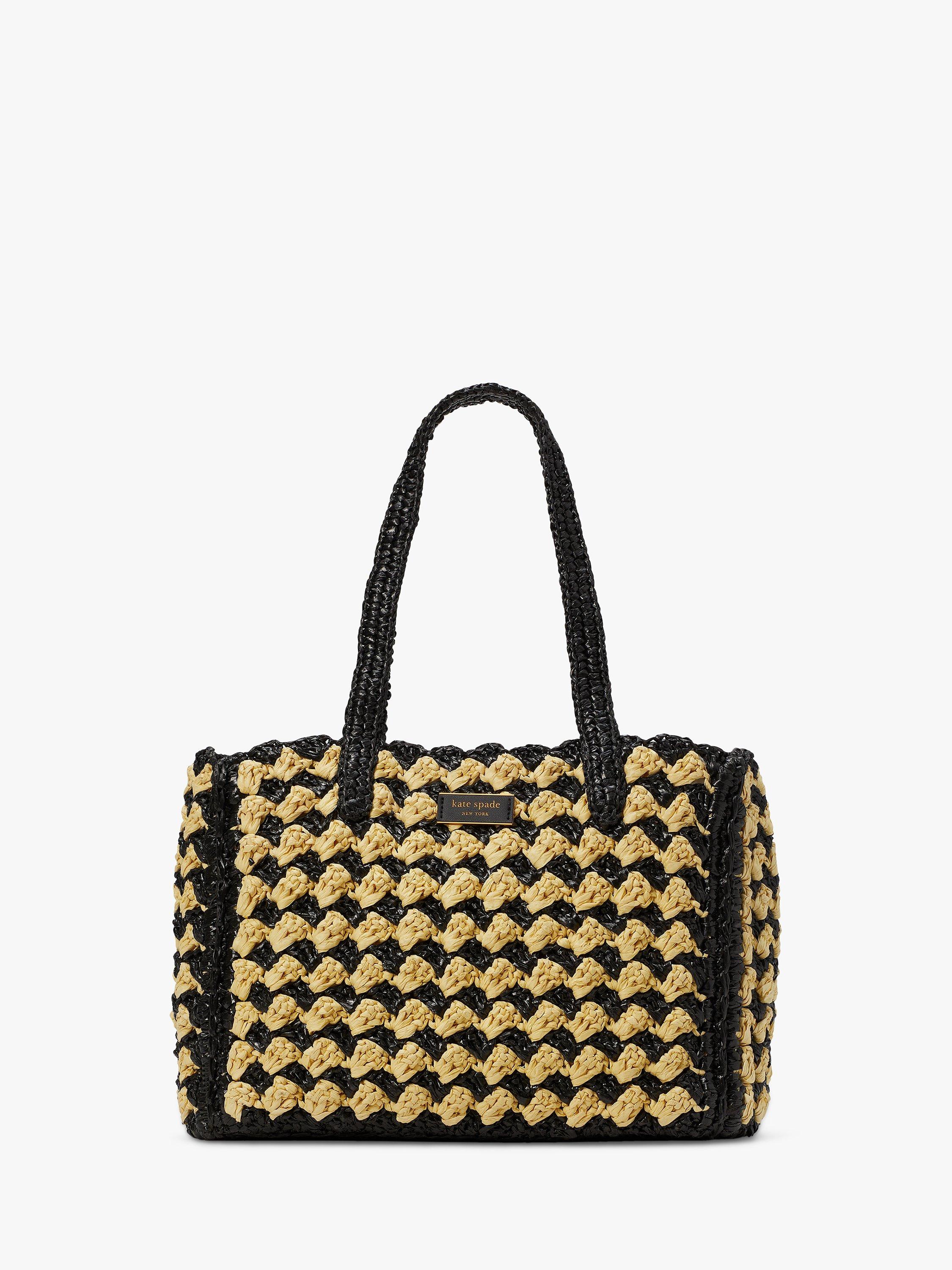 kate spade new york High Tide Raffia Tote Bag
