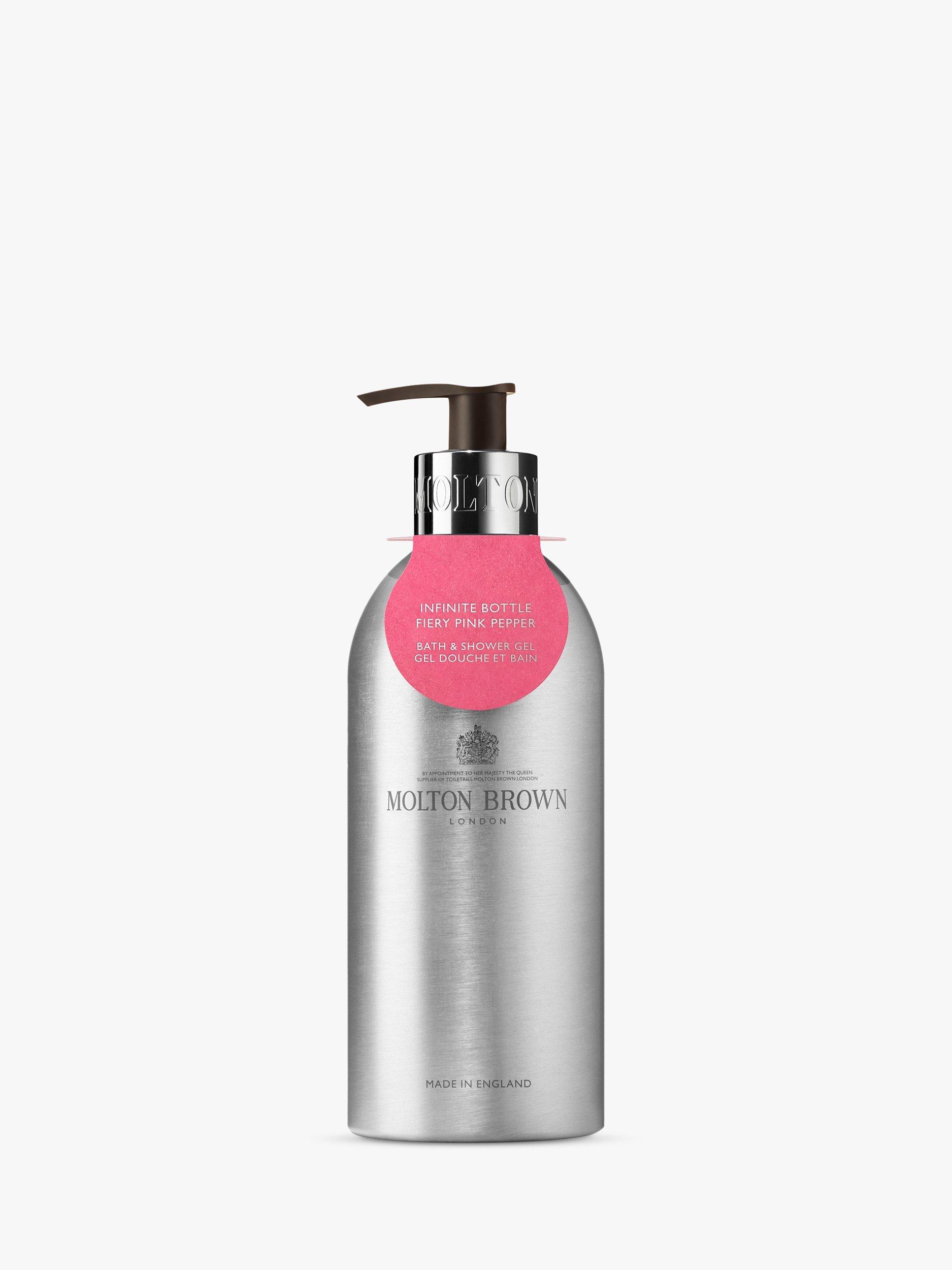 Product image 1 of 1, which shows Molton Brown Fiery Pink Pepper Bath & Shower Gel Infinite Bottle, 400ml