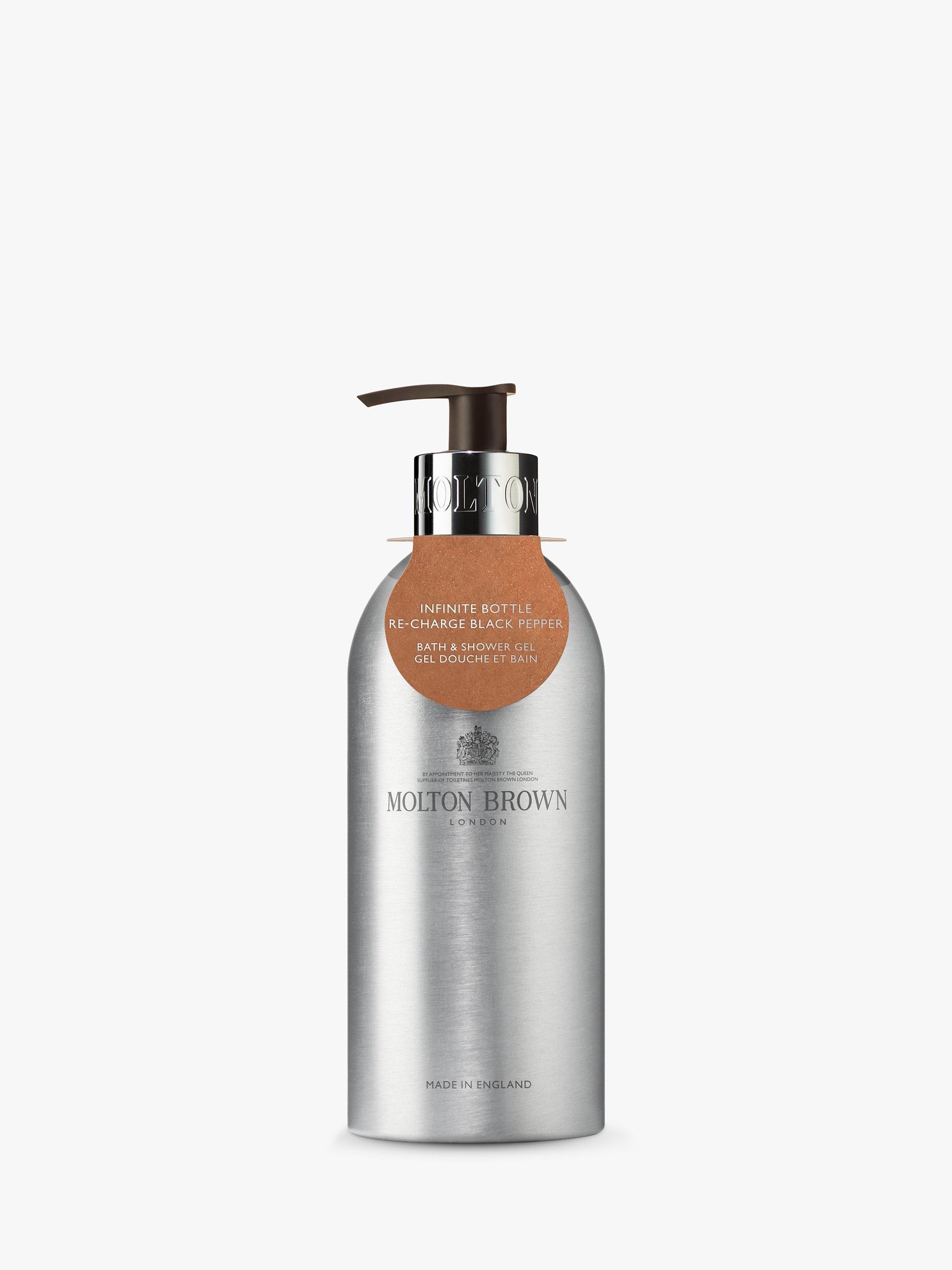 Product image 1 of 1, which shows Molton Brown Re-charge Black Pepper Bath & Shower Gel Infinite Bottle, 400ml