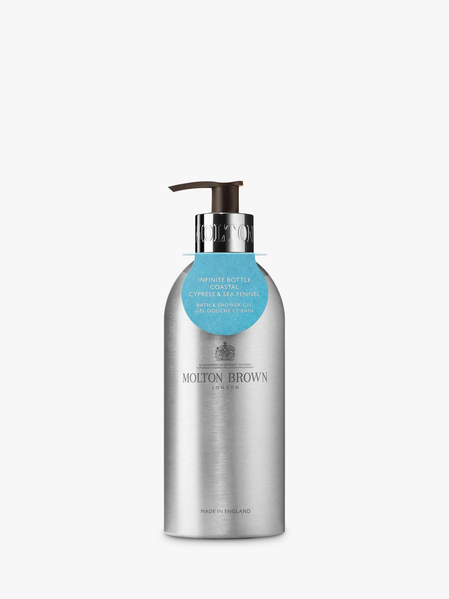 Product image 1 of 1, which shows Molton Brown Coastal Cypress & Sea Fennel Bath & Shower Gel Infinite Bottle, 400ml