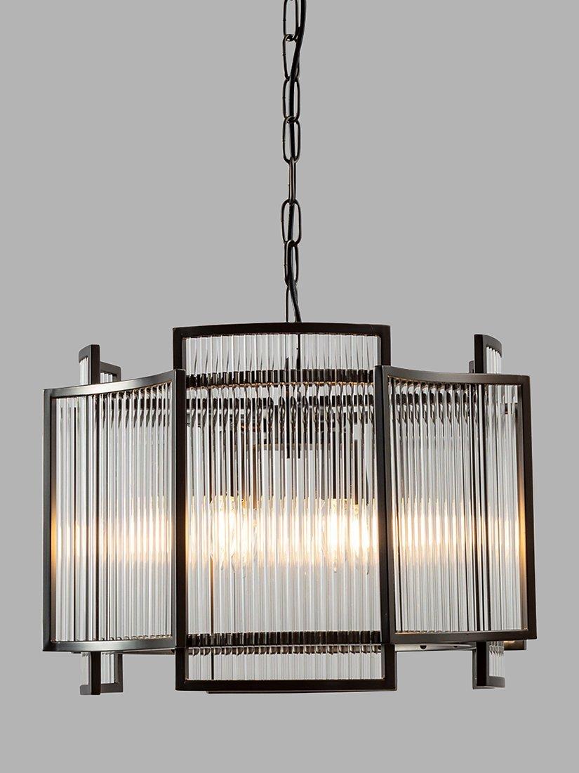 Pure White Lines Monte Carlo Small Ceiling Light, Black