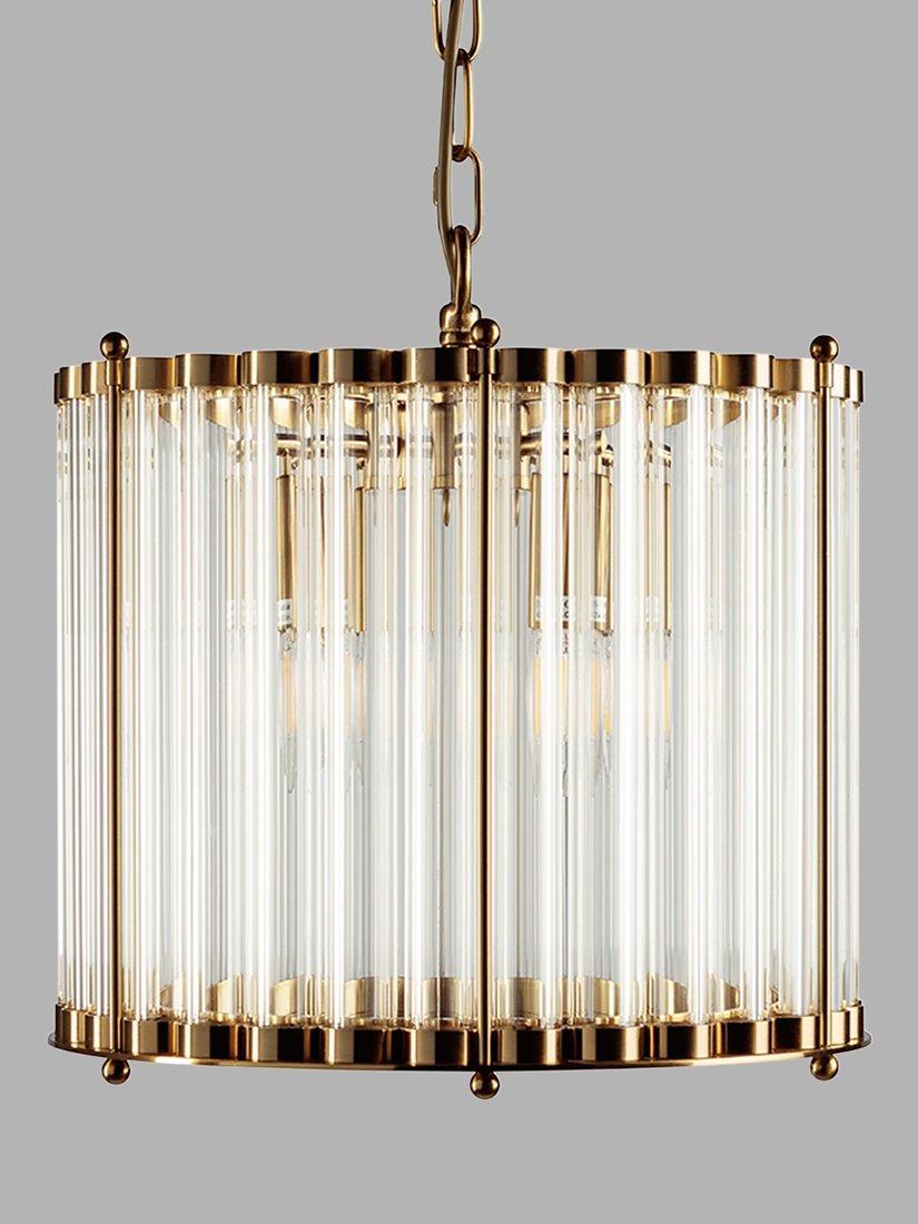Pure White Lines Monza Small Ceiling Light, Brass