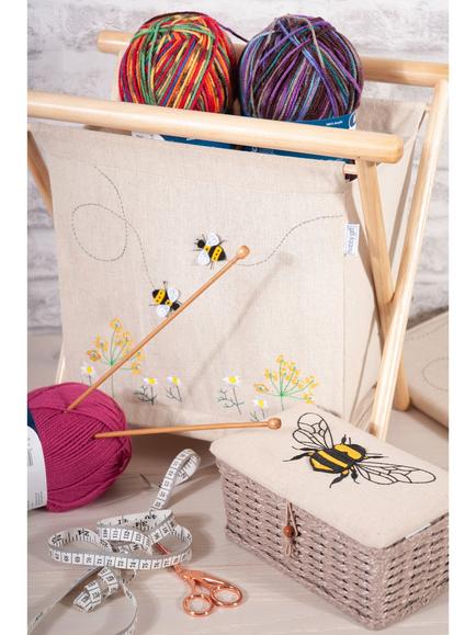 Milward Bee Knitting Storage Frame, Multi - view 2, Multi