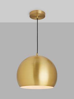John Lewis Hector Pendant Ceiling Light, Antique Brass