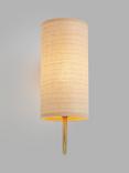 John Lewis Serenity Natural Woven Wall Light, Black/Natural